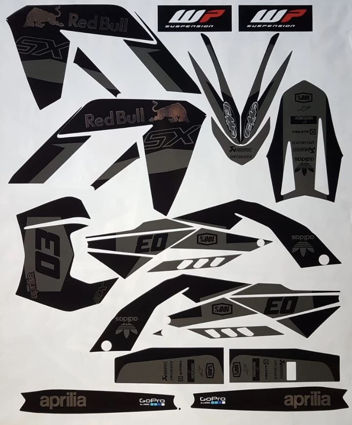 Kit DÉco Aprilia Rx 50 Apres 2006 Chrome