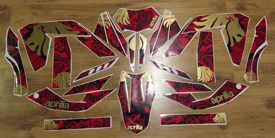 Kit DÉco Aprilia Rx 50 Apres 2006 Gold Lion