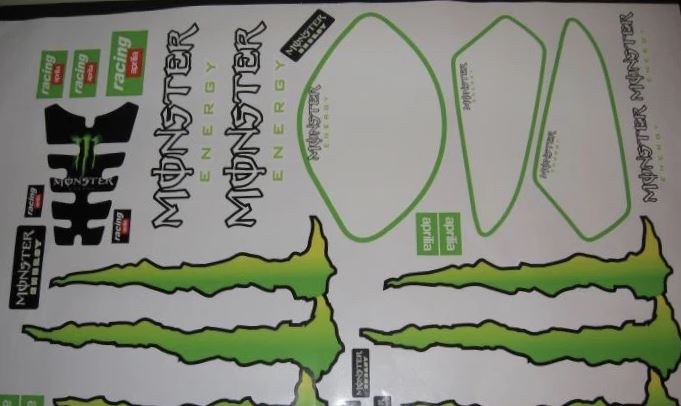 Kit gráfico Aprilia Rs 50 antes de 1998 – Monster