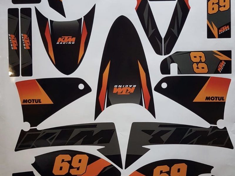 Kit Grafiche KTM 640 Lc4 Nero Arancio