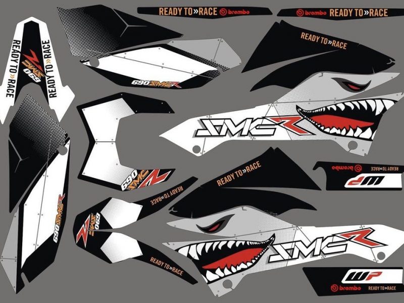 Kit gráfico Ktm 690 Smcr 2012 Shark