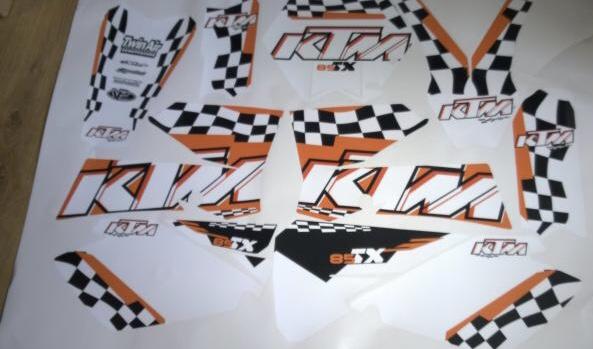 Zestaw graficzny KTM Exc 2004 2007 Szachownica