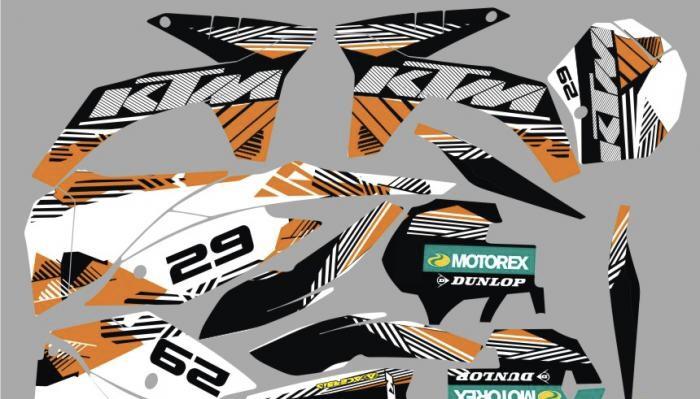 Zestaw graficzny KTM Sx Sxf 2011 2012 #1