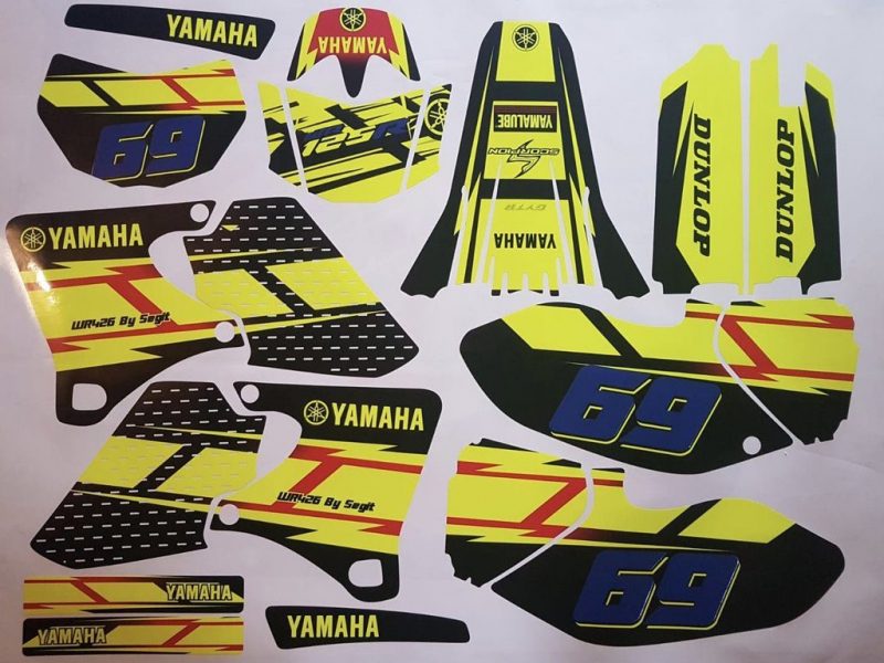Kit Grafiche Yamaha Wr 250 400 426 F 1998 2002 (non Fluo, Fluo Optional)