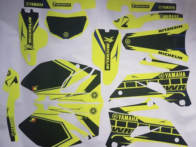 Graphic Kit Yamaha Wrf 450 2007 2011 (non Fluo, Fluo Optional)