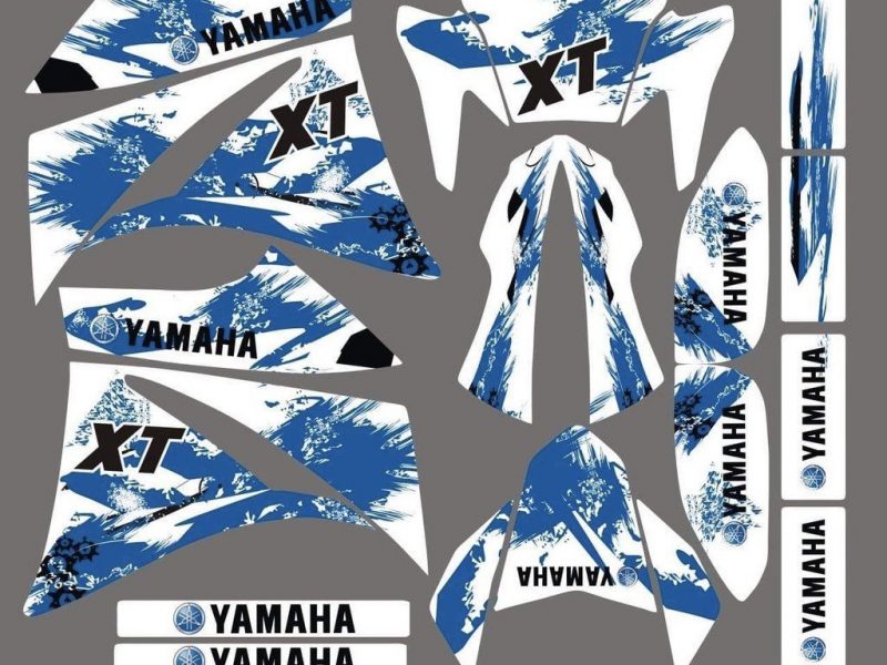 Kit Graficos Yamaha Xt 660 Avant 2006 Linea Azul