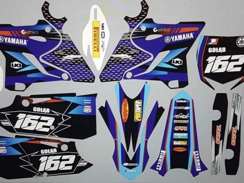Graphic Kit Yamaha Yz 125 250 2015 2016 Blue