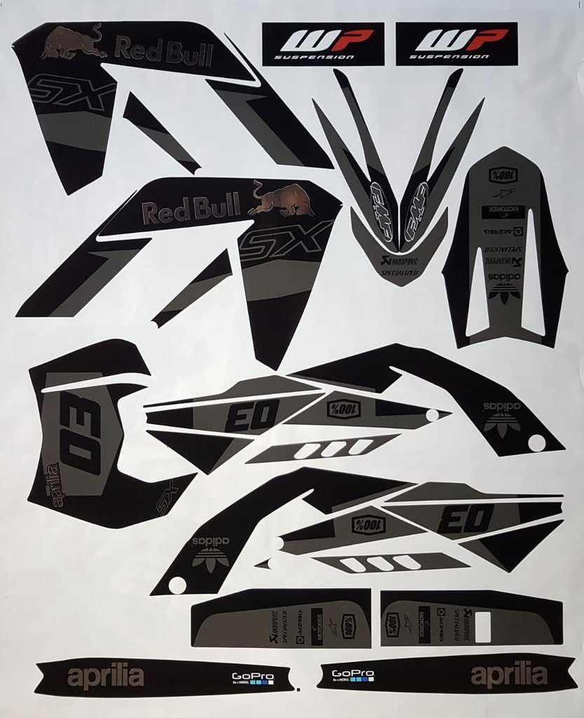 Kit DÉco Aprilia Sx 125 Rb Chrome