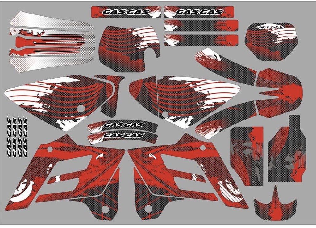 Kit DÉco Gas Gas Ec 2002 2006 Red