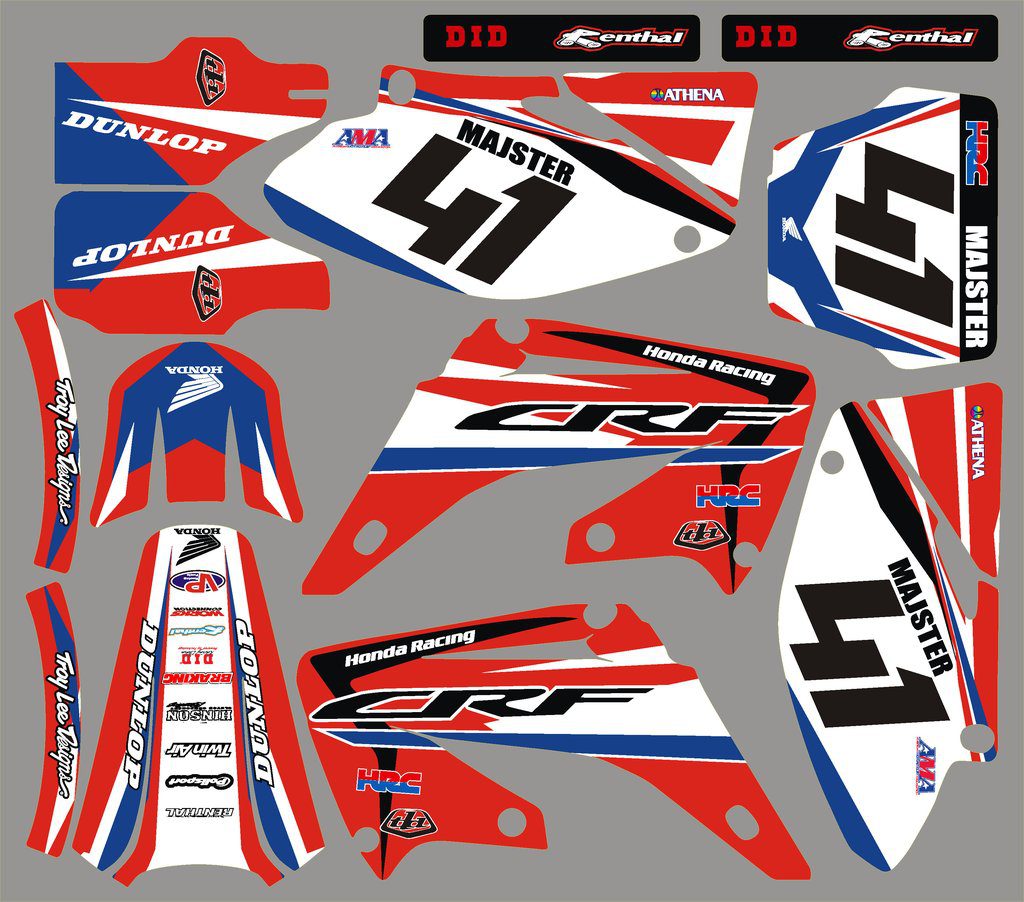 Kit DÉco Honda Cr 125 2002 2005 Honda Racing