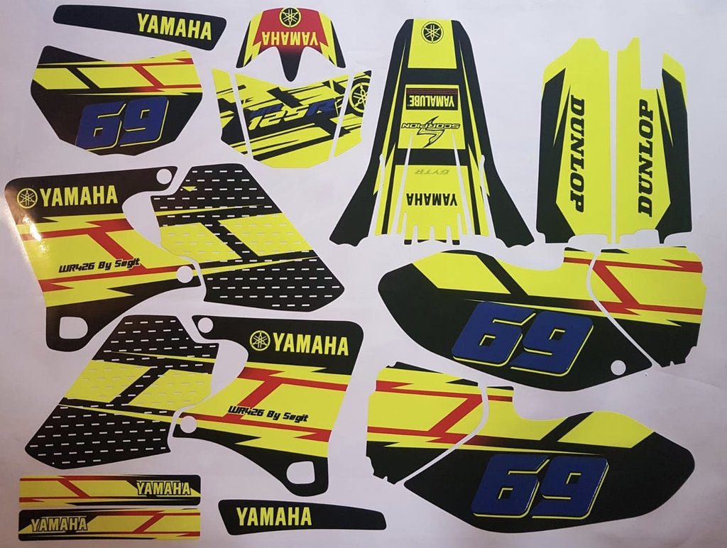 Kit DÉco Yamaha Wr 250 400 426 F 1998 2002 (non Fluo, Fluo En Option)