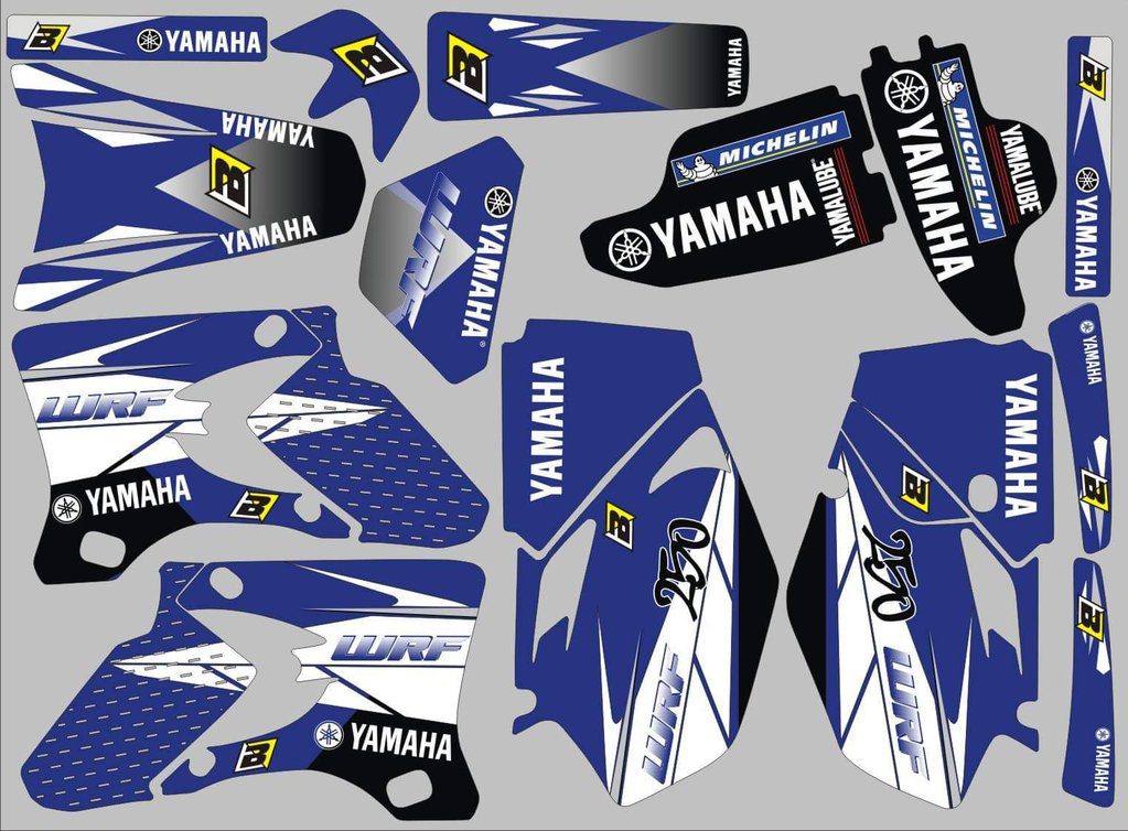 Kit DÉco Yamaha Wrf Wr 250 450 2003 2006 Origine