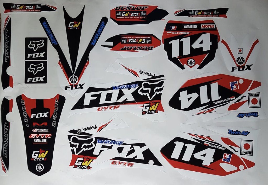 Kit DÉco Yamaha Yzf 2006 2009 Red