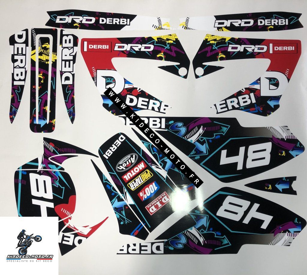 Graphic Kit Derbi Xtreme Xrace Avant 2011 Colors