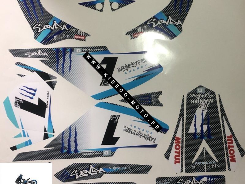 Kit DÉco Derbi Xtreme Xrace Avant 2011 Monster Blue