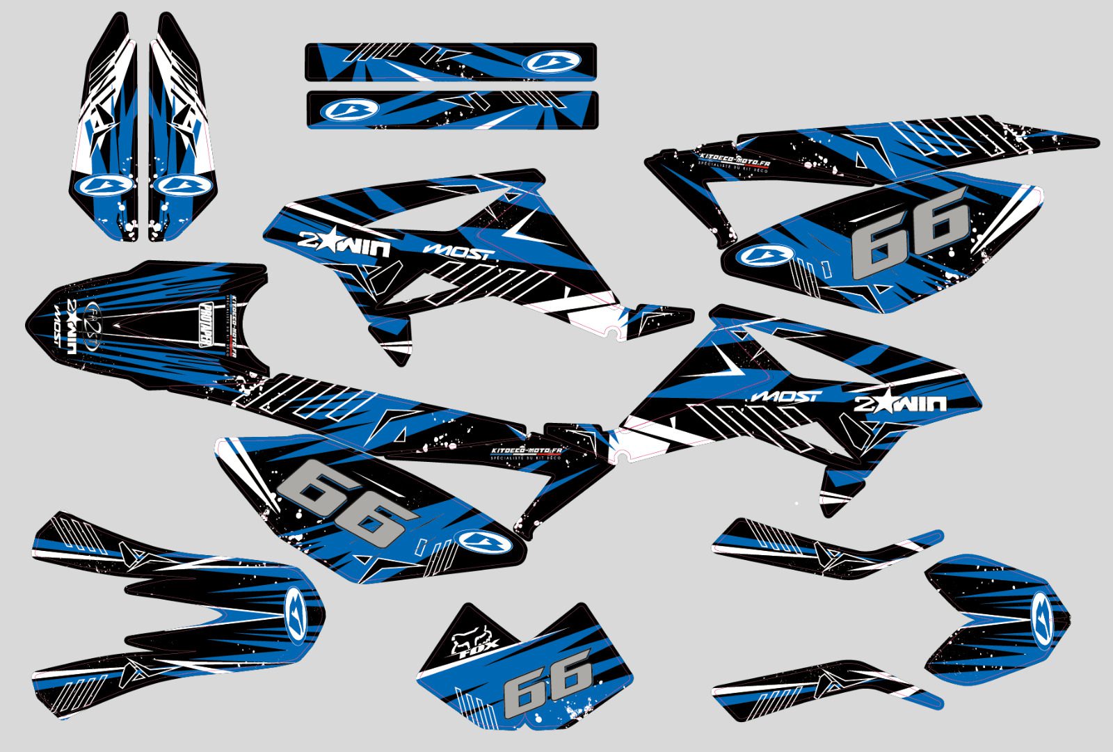 kit deco beta 50cc factory blue line 2