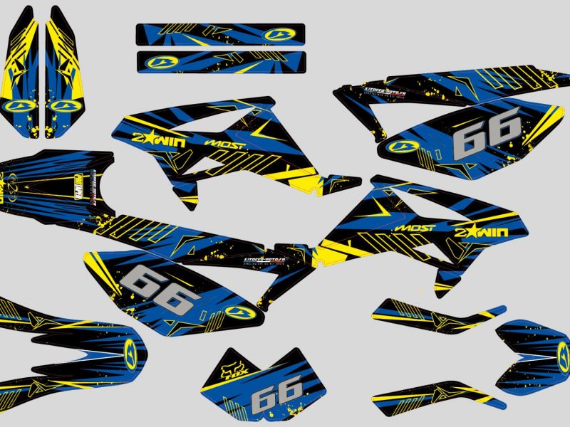 kit deco beta 50cc factory blue yellow line 2