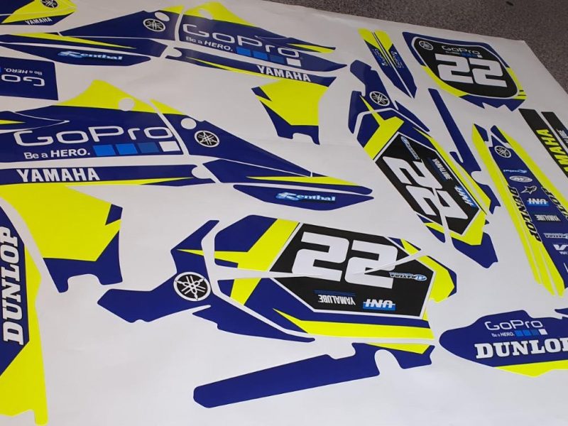 Kit Deco Yamaha Factory Yz Yzf Fluo