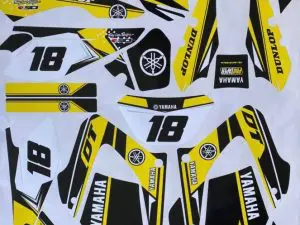 Graphic Kit 125 Dtx Dtr Dt Yamaha Anniversary Yellow
