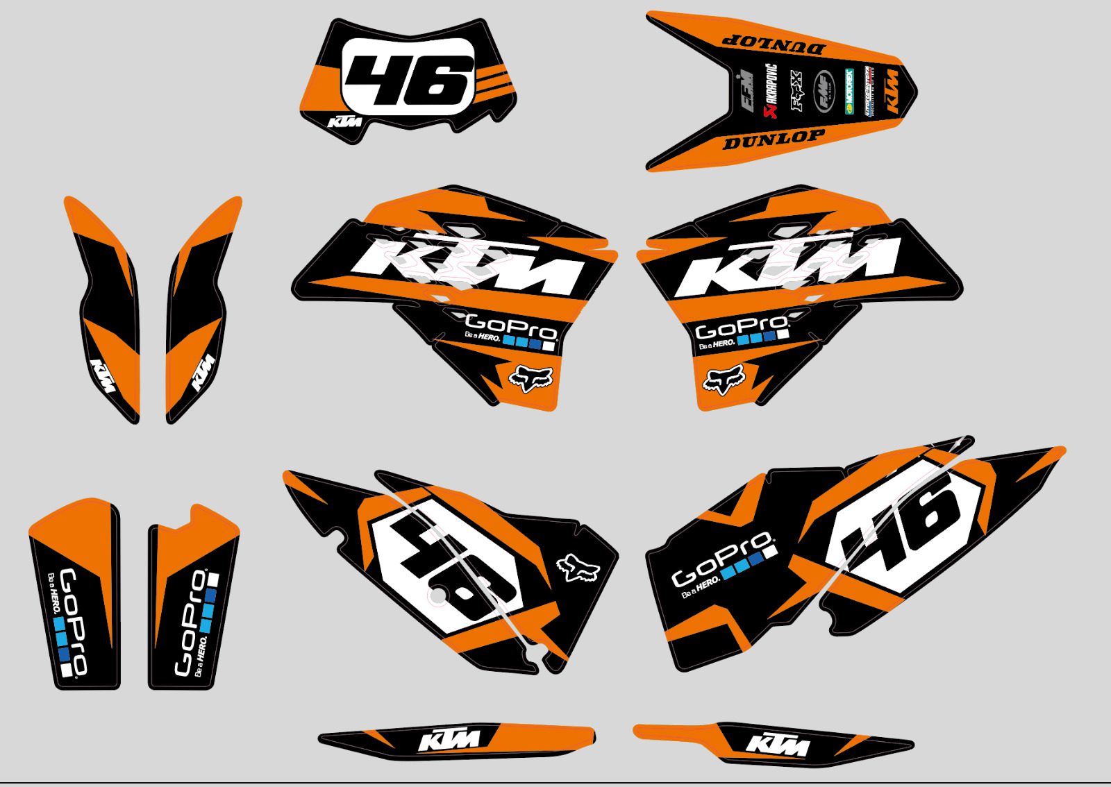 Gráficas KTM EXC/EXC-F (2008-2011) - SEIS DÍAS