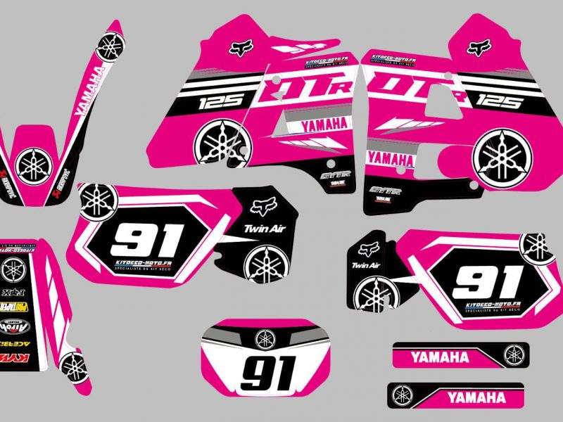 kit deco yamaha 125 dtr factory pink