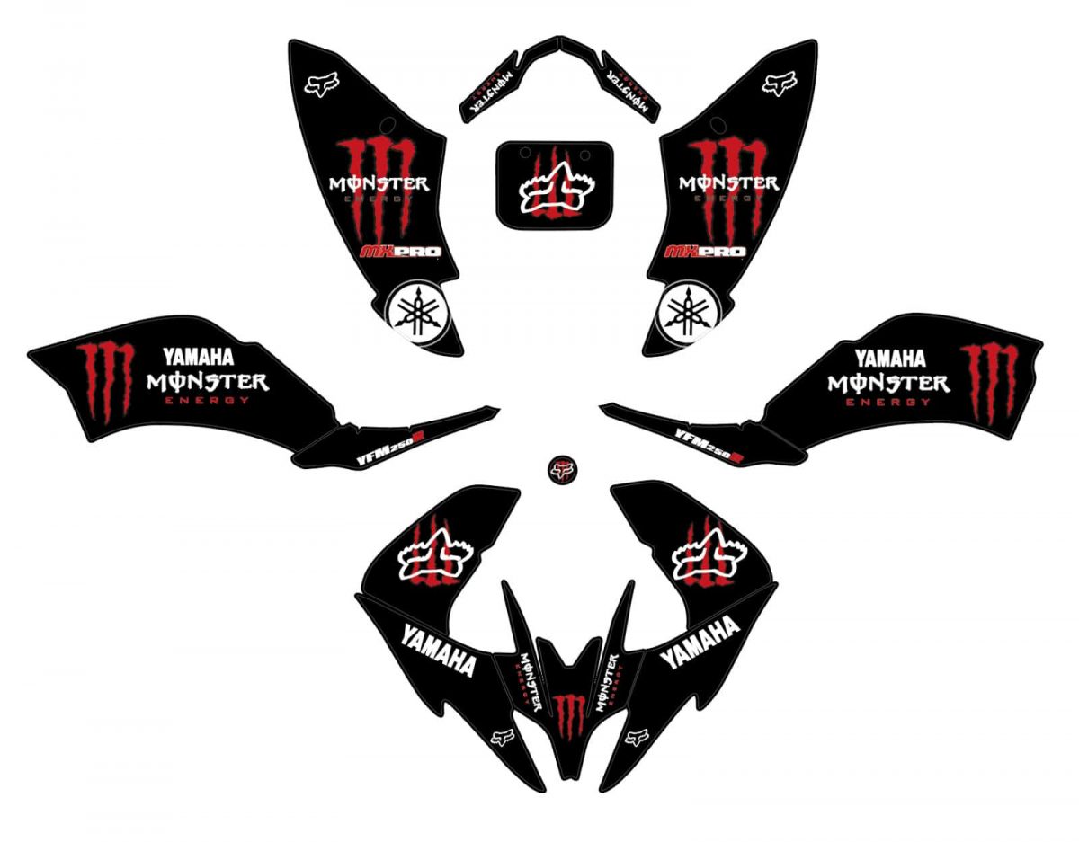 kit deco yamaha 250 raptor black
