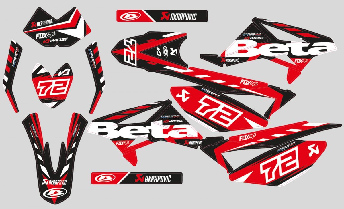 graphic kit beta 50cc factory racing