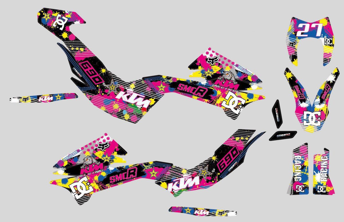 kit deco ktm 690 smcr pink