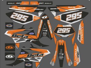 kit deco beta 50 racing 2 orange