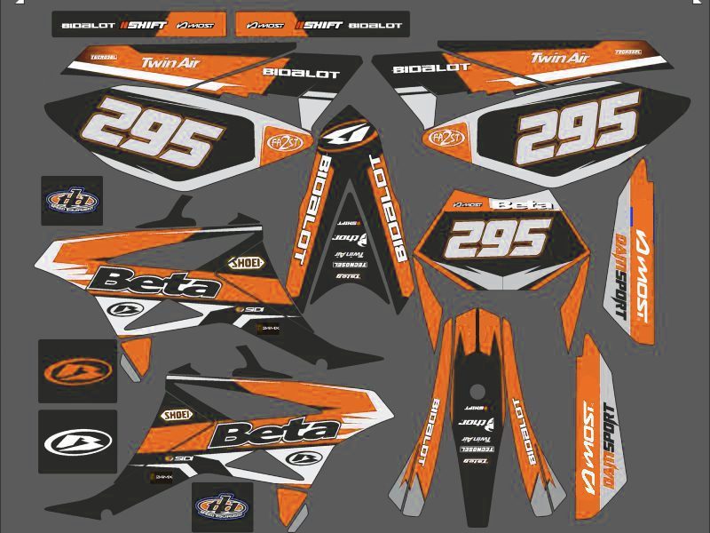 Grafikkit Beta 50 – Racing Orange – 2011 2020