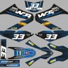 Graphic kit yamaha 125 wrx blue racing