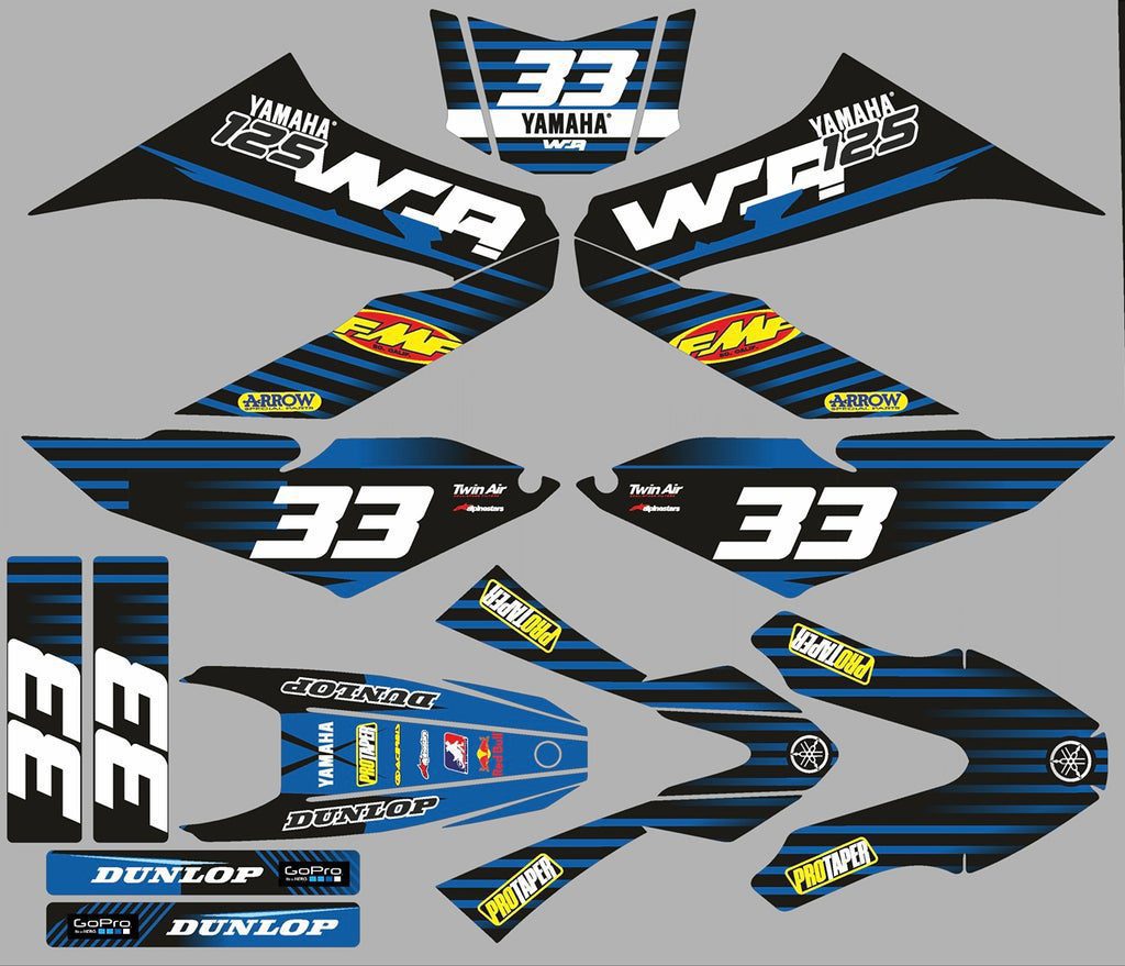 Grafikkit yamaha 125 wrx blue racing