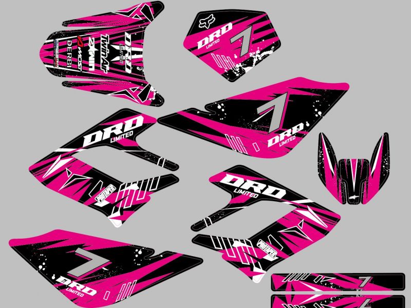 kit deco derbi drd racing factory rosa