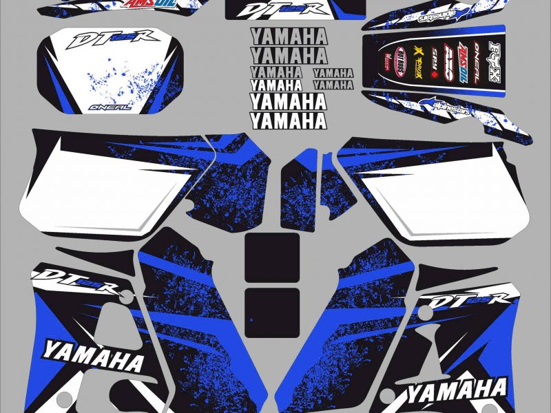 kit decal yamaha 125 dtr splash blu