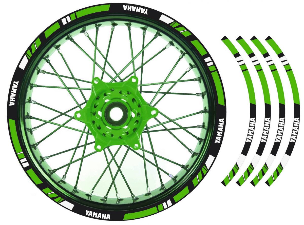 liseret de jante yamaha moto vert