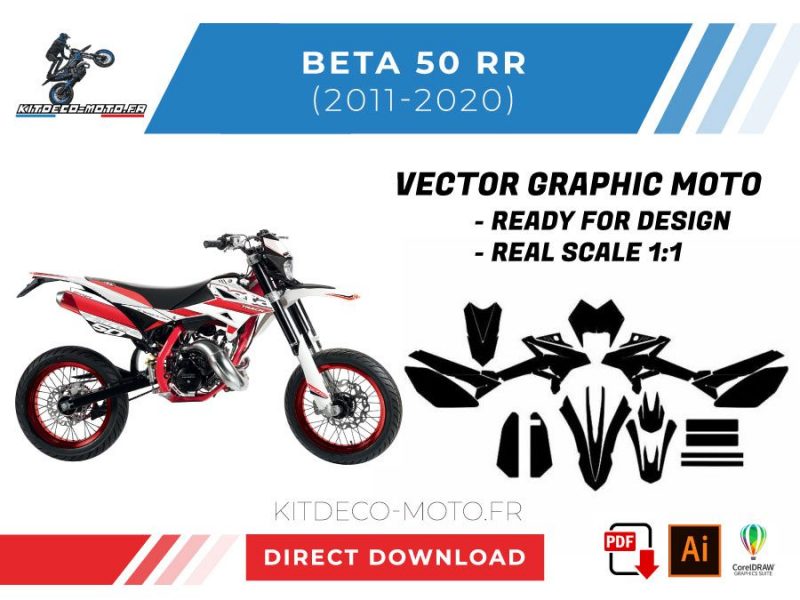 plantilla beta 50 rr 2011 2020 vector