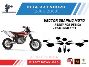 template beta rr enduro 2006 2009 vector
