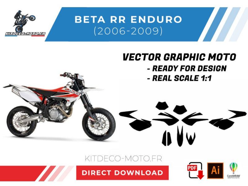 plantilla beta rr enduro 2006 2009 vector