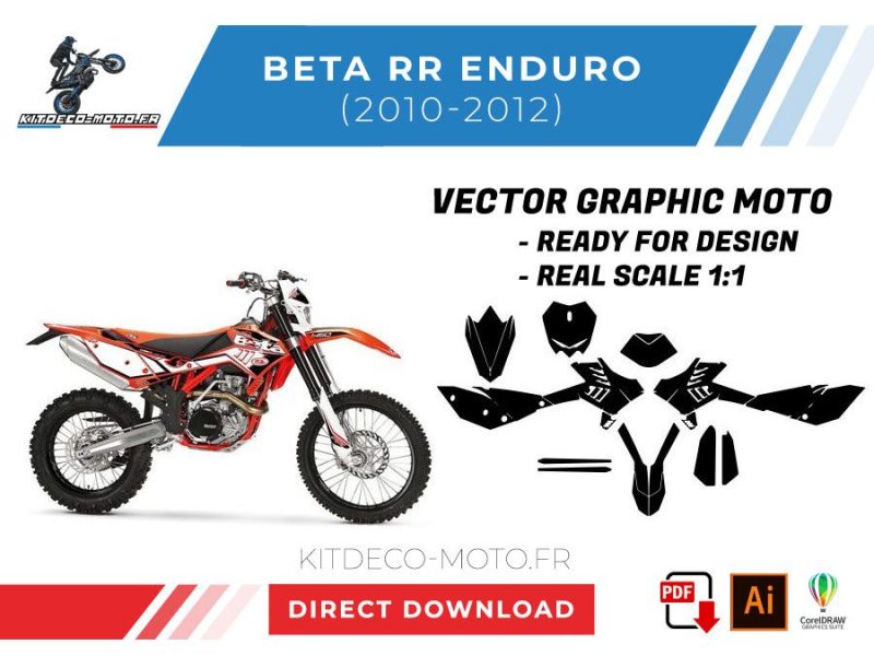 plantilla beta rr enduro 2010 2012 vector