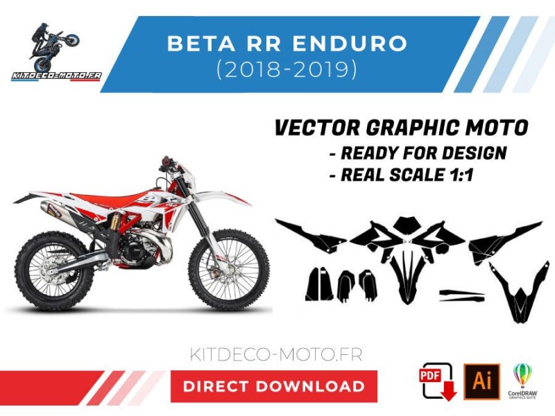 Vorlage Beta RR Enduro 2018 2019 Vektor