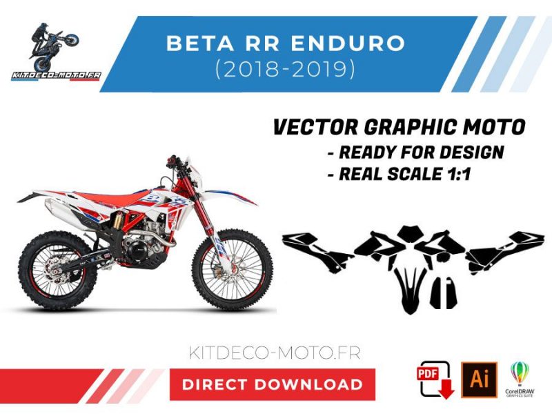 modello vettoriale beta rr enduro 2018 2019