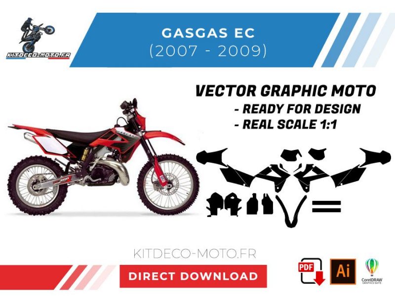 template vector gasgas 2007 2009 ec