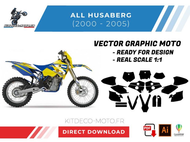 template vector husaberg 2000 2005 tutti i vettori