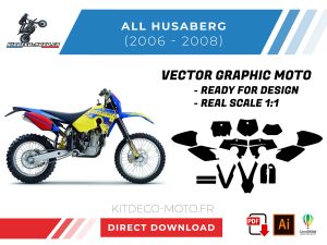 template vector husaberg 2006 2008 vector
