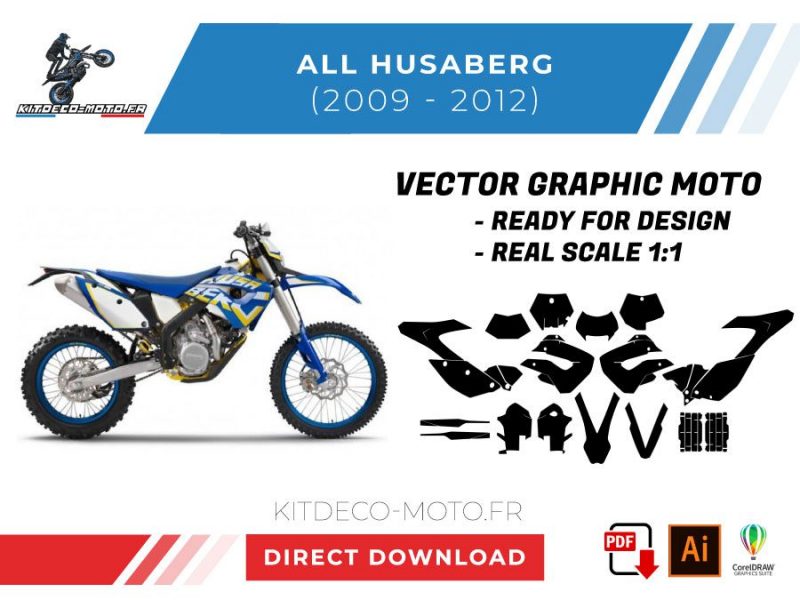 template vector husaberg 2009 2012 all vector