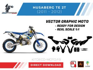 template vector husaberg te 2t 2011 2012 vector