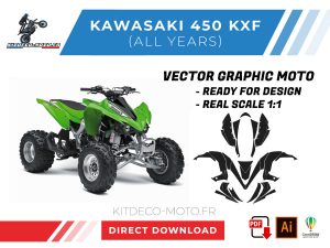 template vector kawasaki 450 kfx