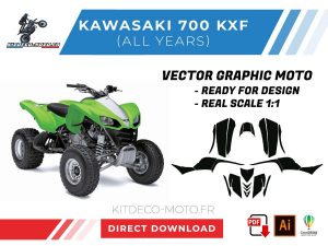 template vector kawasaki 700 kfx
