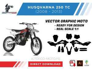 template vector husqvarna 250 tc 2008 2013