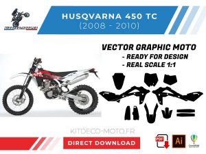template vector husqvarna 450 tc 2008 2010
